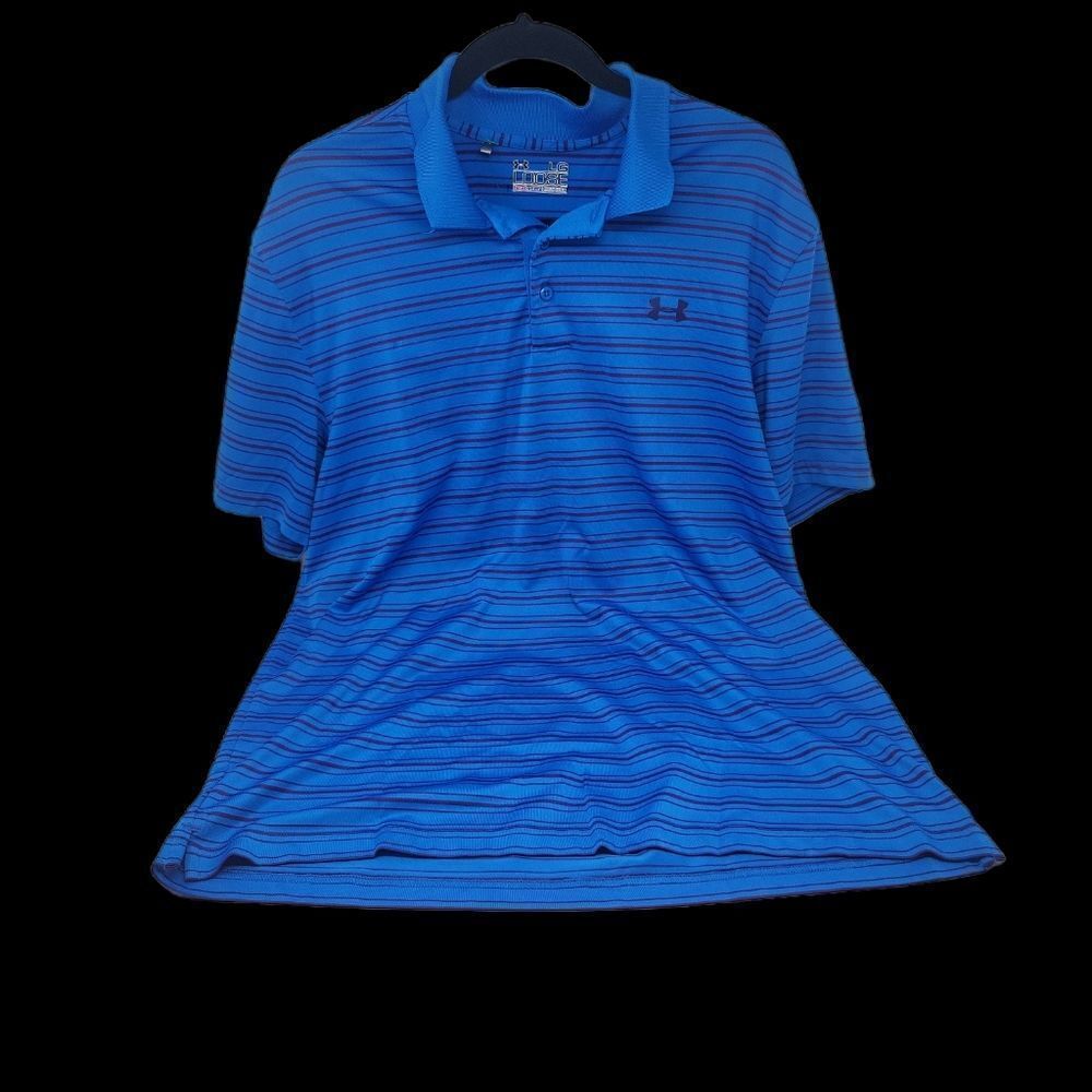 Under armour mens striped Polo shirt
